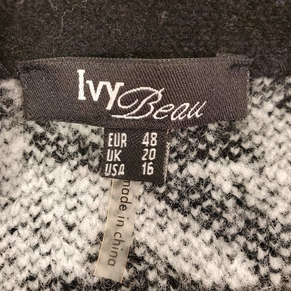 Ivy Beau Cardigan Open Front Two Pockets Machine Washable Plus Size 16 - Picture 10 of 10